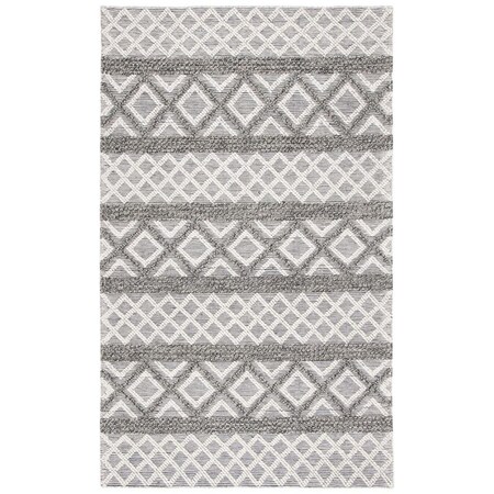 Safavieh 4 x 6 ft. Vermont Hand Woven Rectangle Area Rug Ivory & Dark Grey VRM211H-4